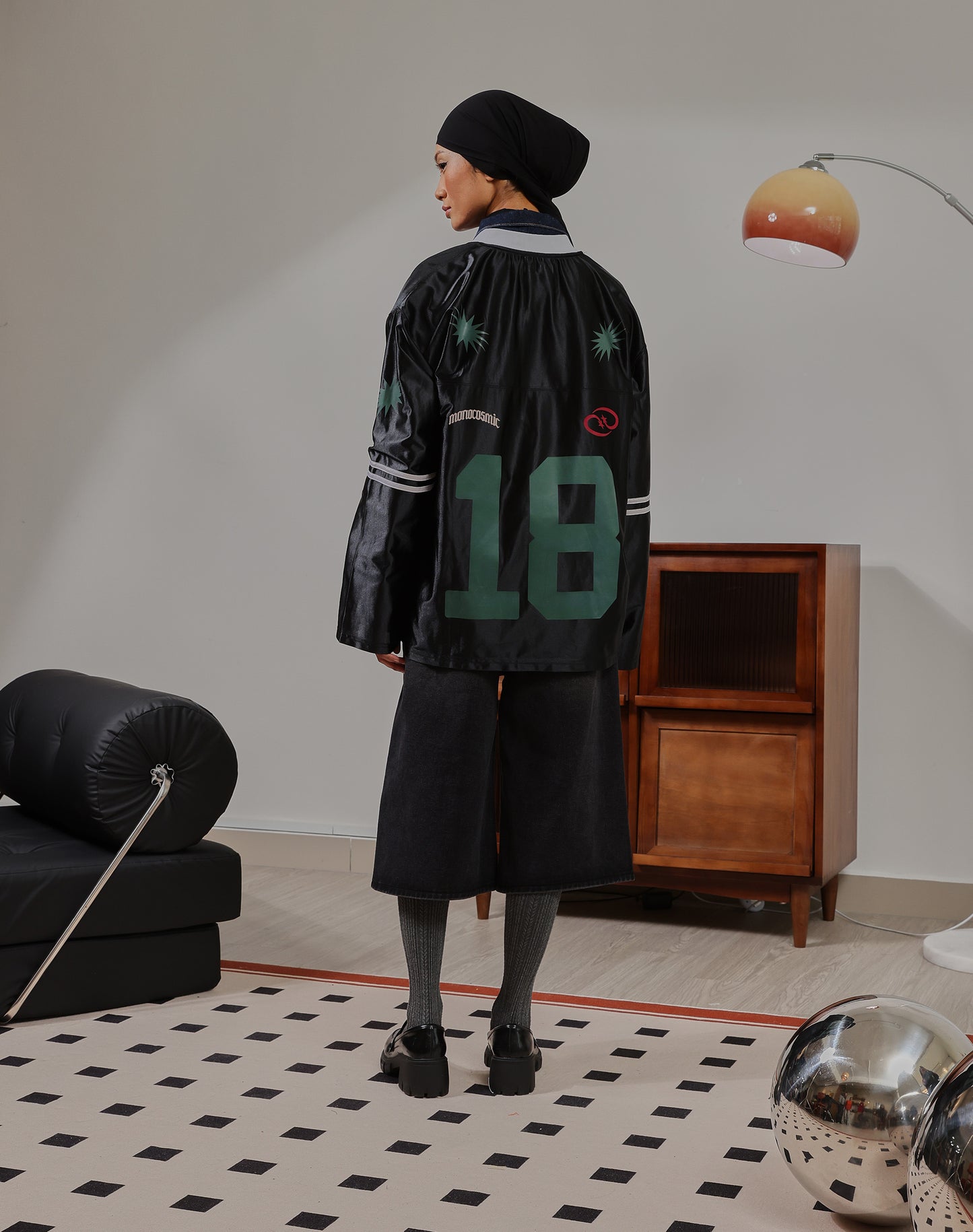 Cosmic Jersey In Black Long Sleeve