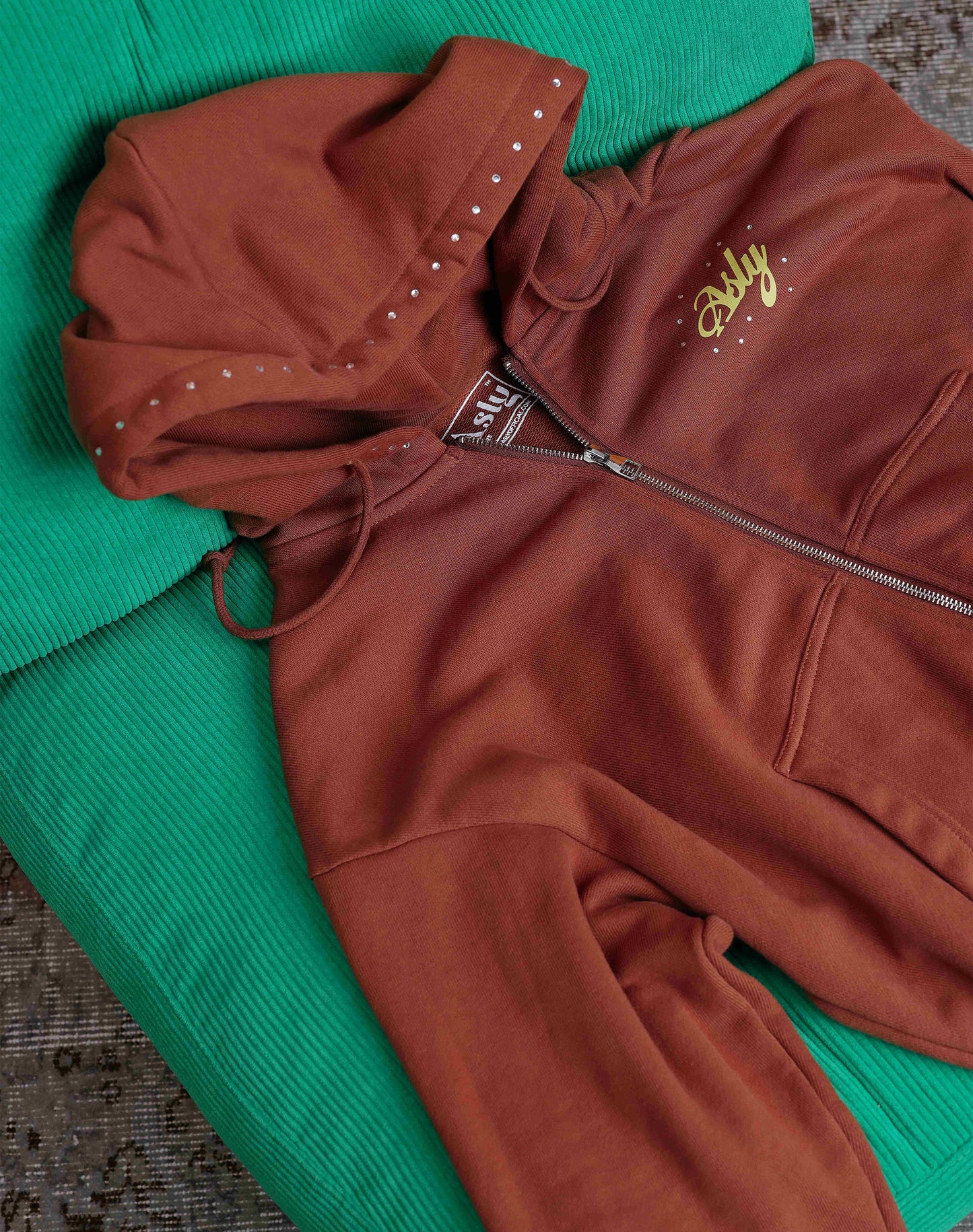 Asly Aura Hoodie in Brown