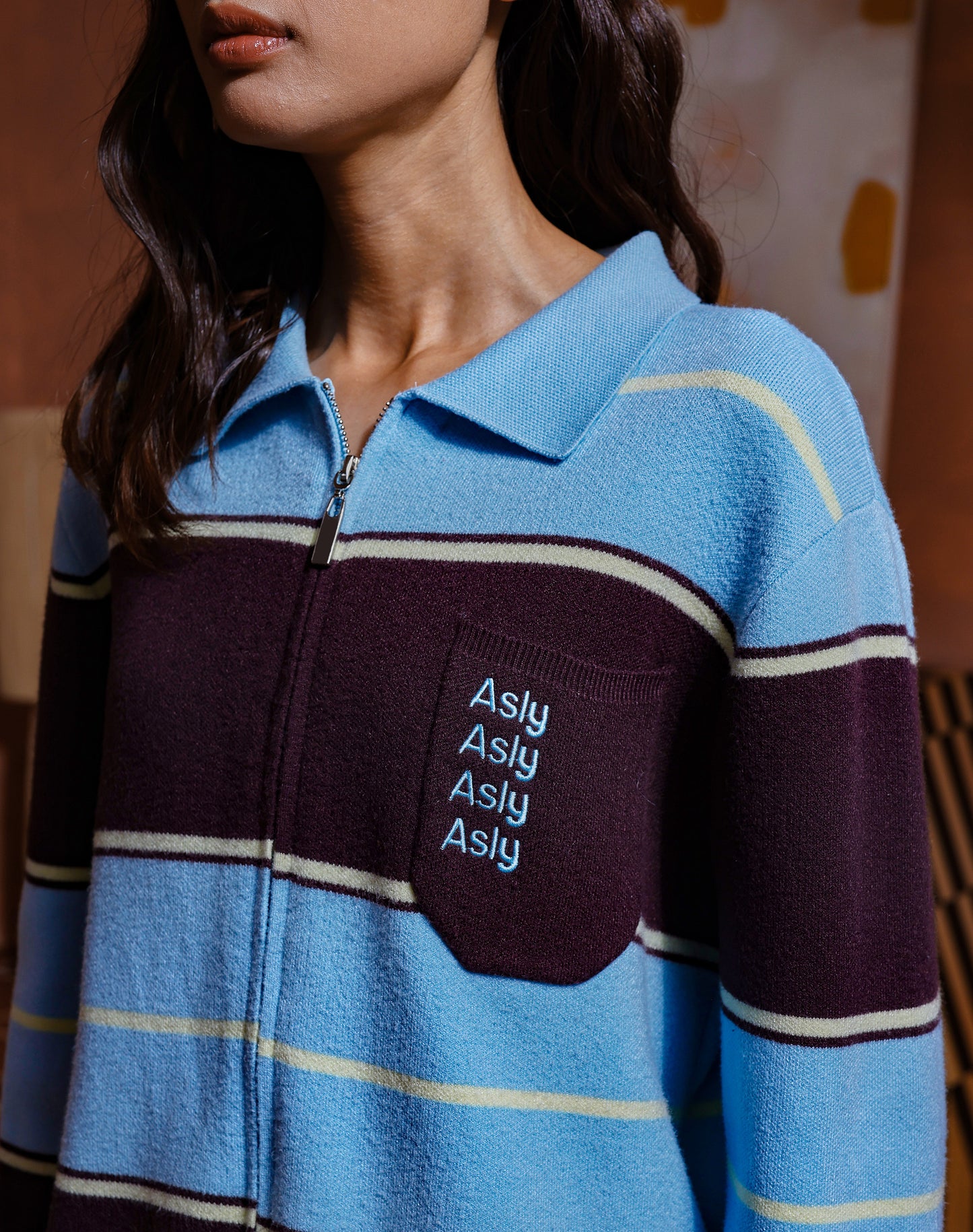 “Basics” Stripes Knitted Cardigan