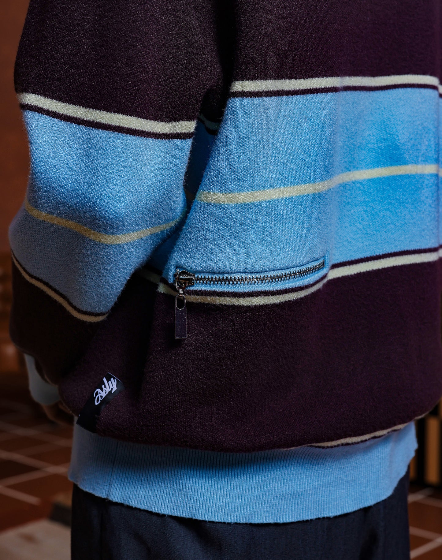 “Basics” Stripes Knitted Cardigan