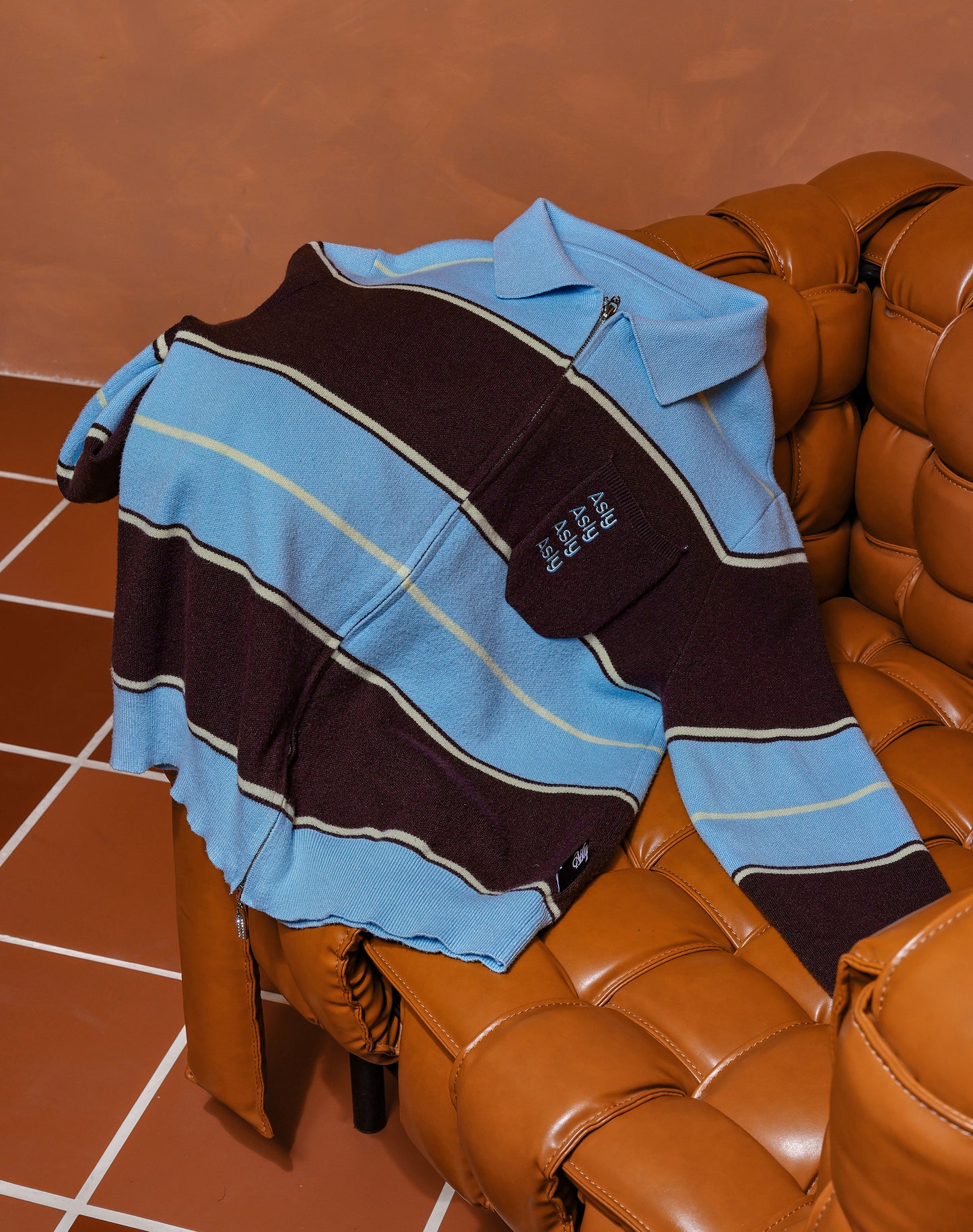 “Basics” Stripes Knitted Cardigan