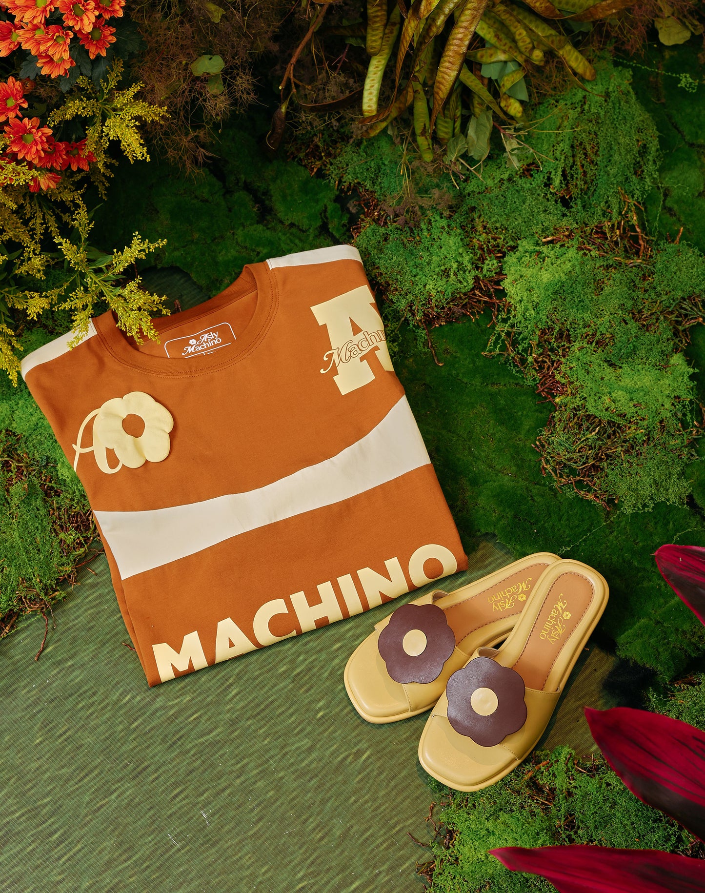 AslyxMachino Fleur Short Sleeve in Butterscotch