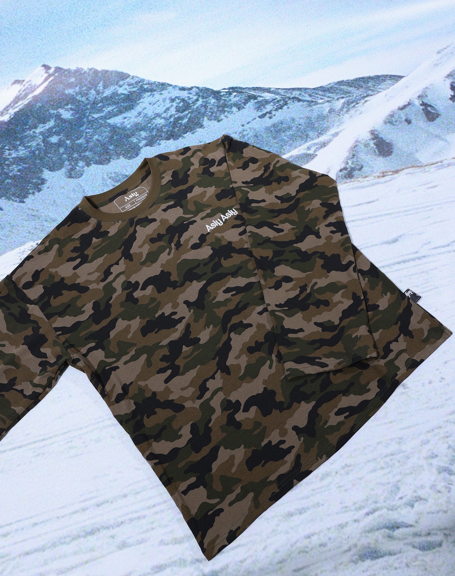 “Basic” Camou In Brown Long Sleeve