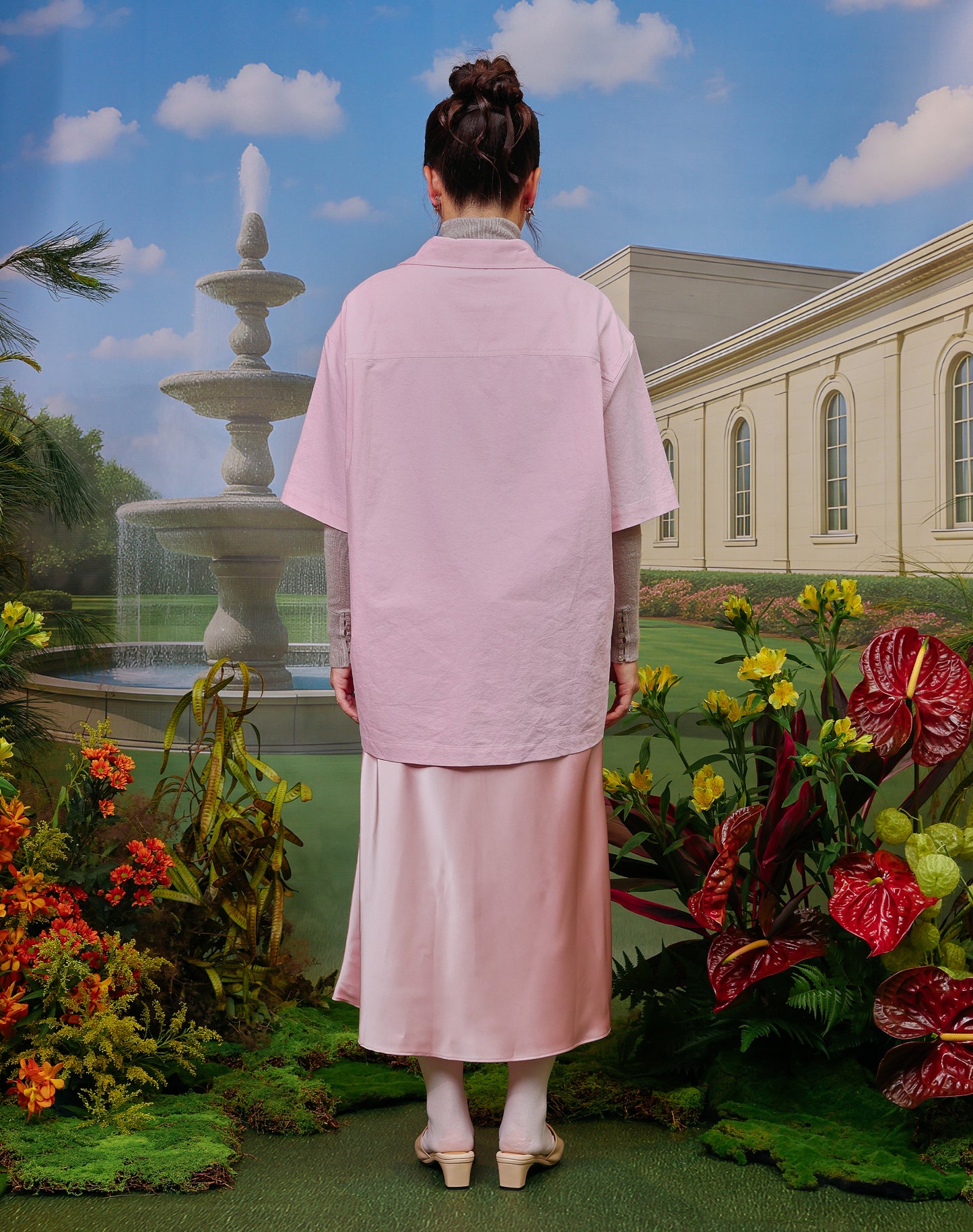 AslyxMachino Workshirt in Pink