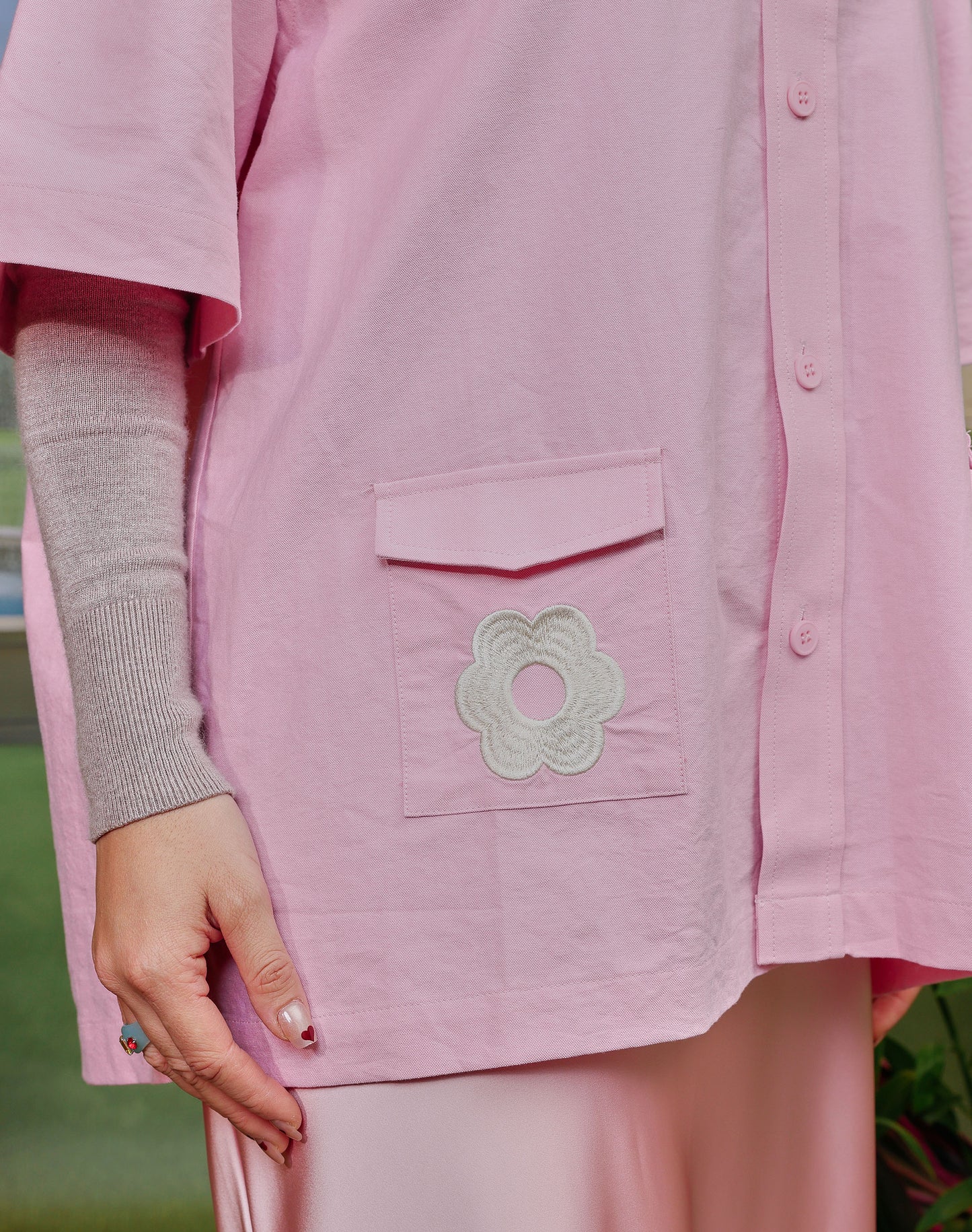AslyxMachino Workshirt in Pink