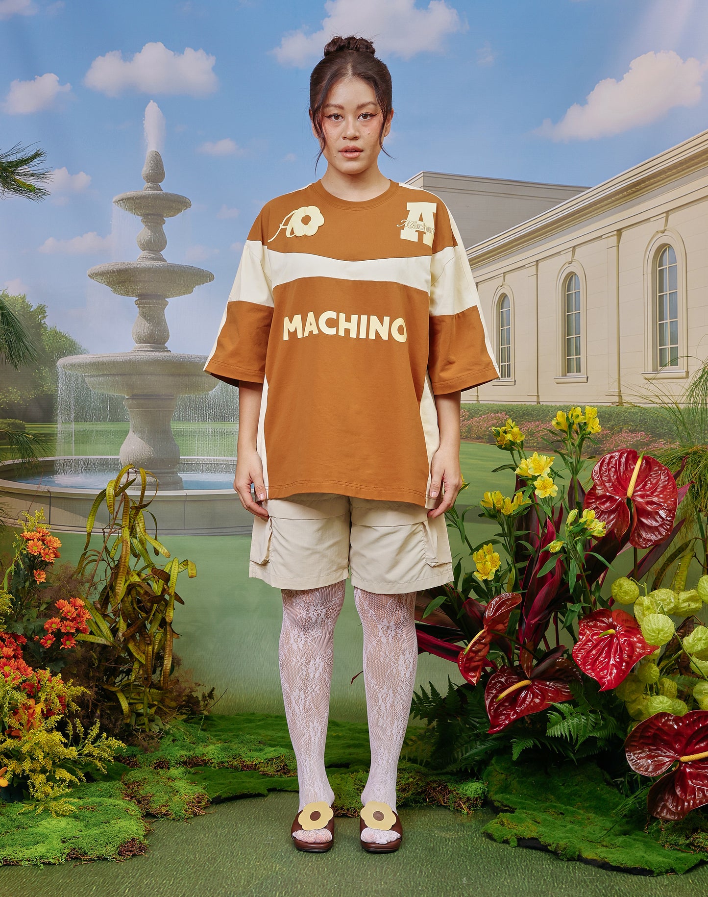 AslyxMachino Fleur Short Sleeve in Butterscotch