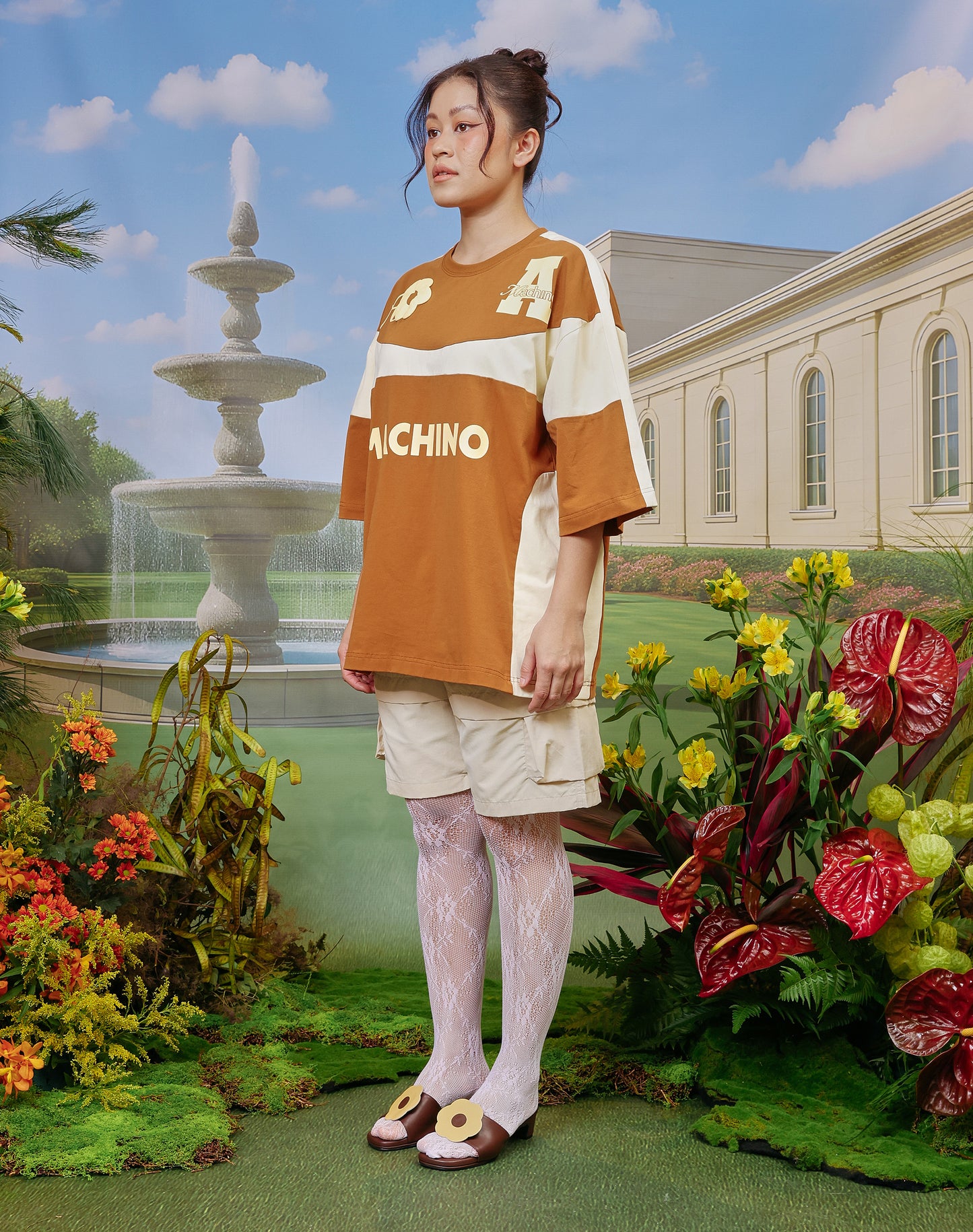 AslyxMachino Fleur Short Sleeve in Butterscotch