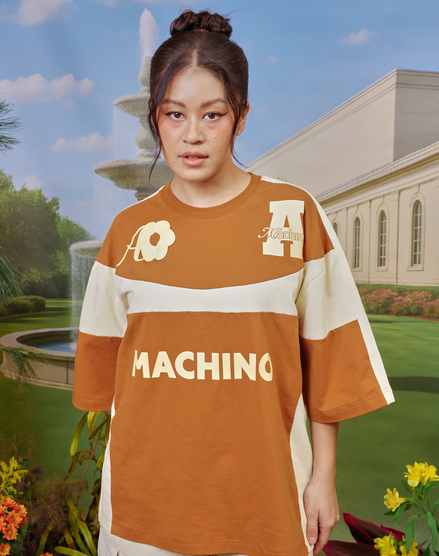 AslyxMachino Fleur Short Sleeve in Butterscotch