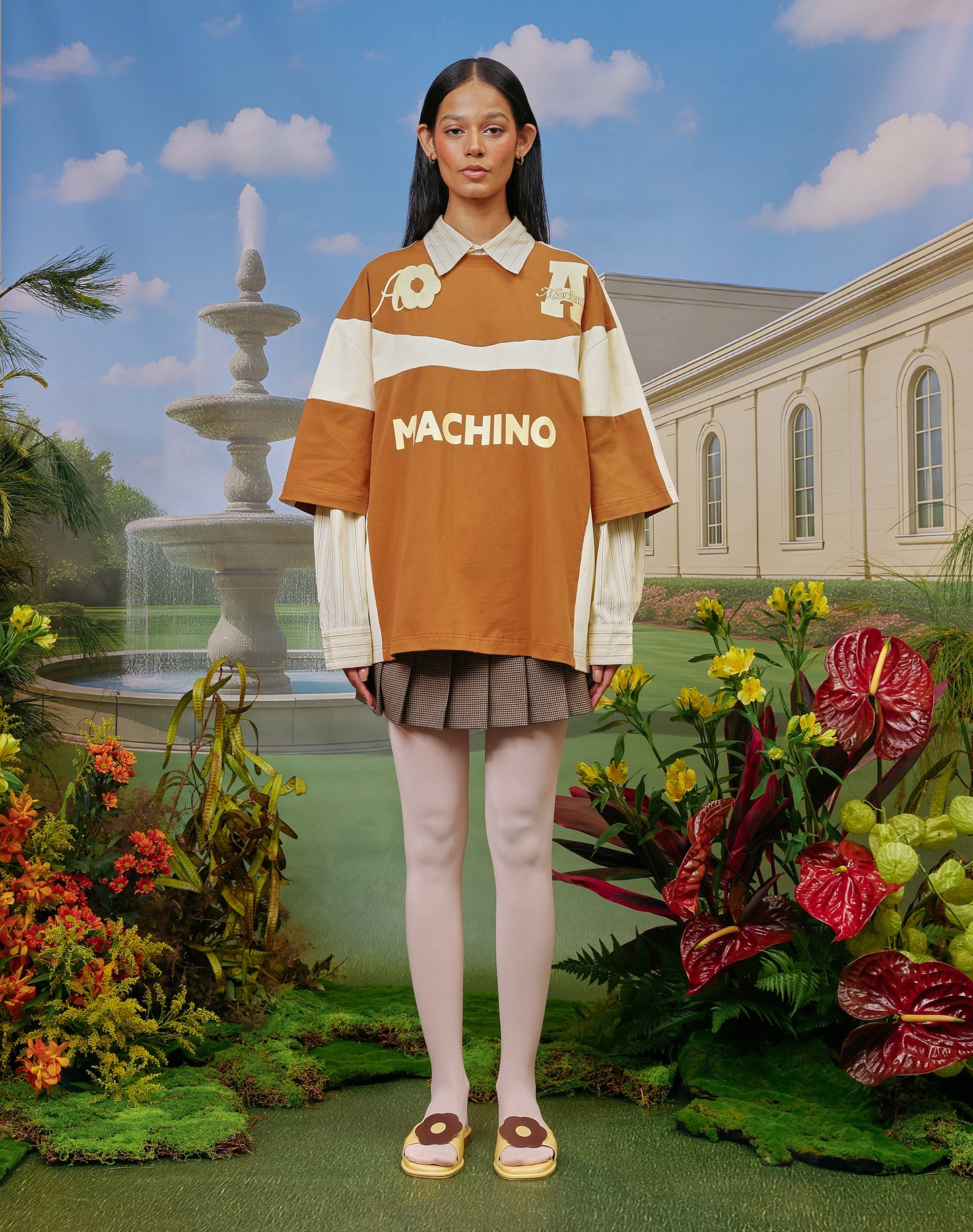 AslyxMachino Fleur Short Sleeve in Butterscotch