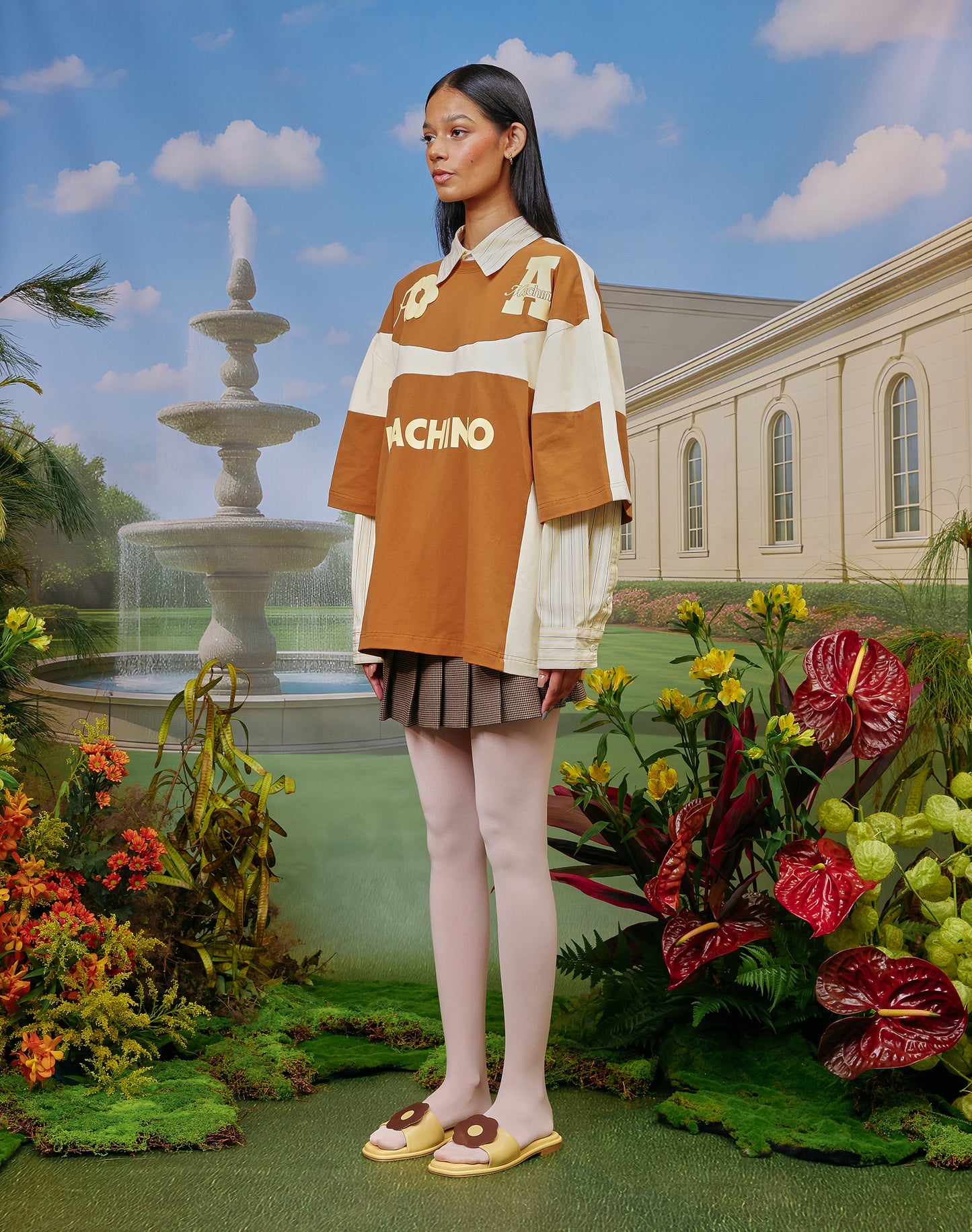 AslyxMachino Fleur Short Sleeve in Butterscotch