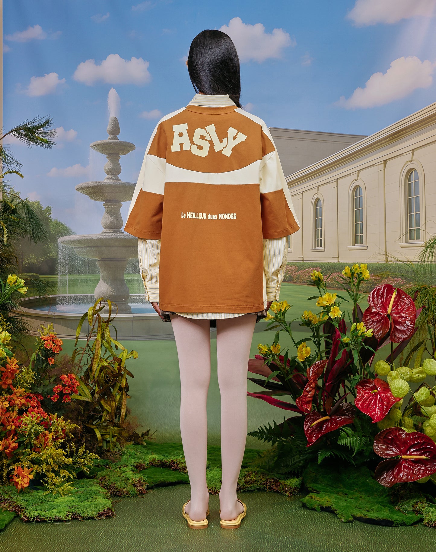 AslyxMachino Fleur Short Sleeve in Butterscotch
