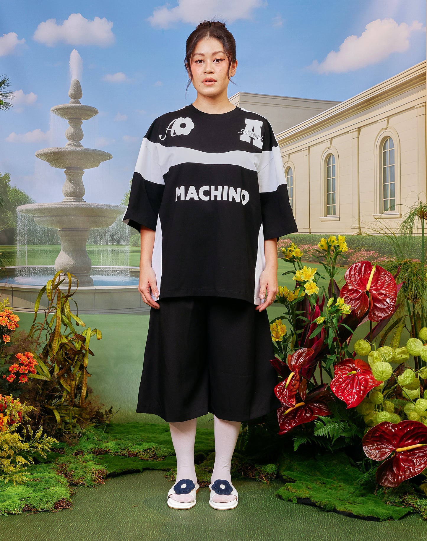 AslyxMachino Fleur Short Sleeve in Black