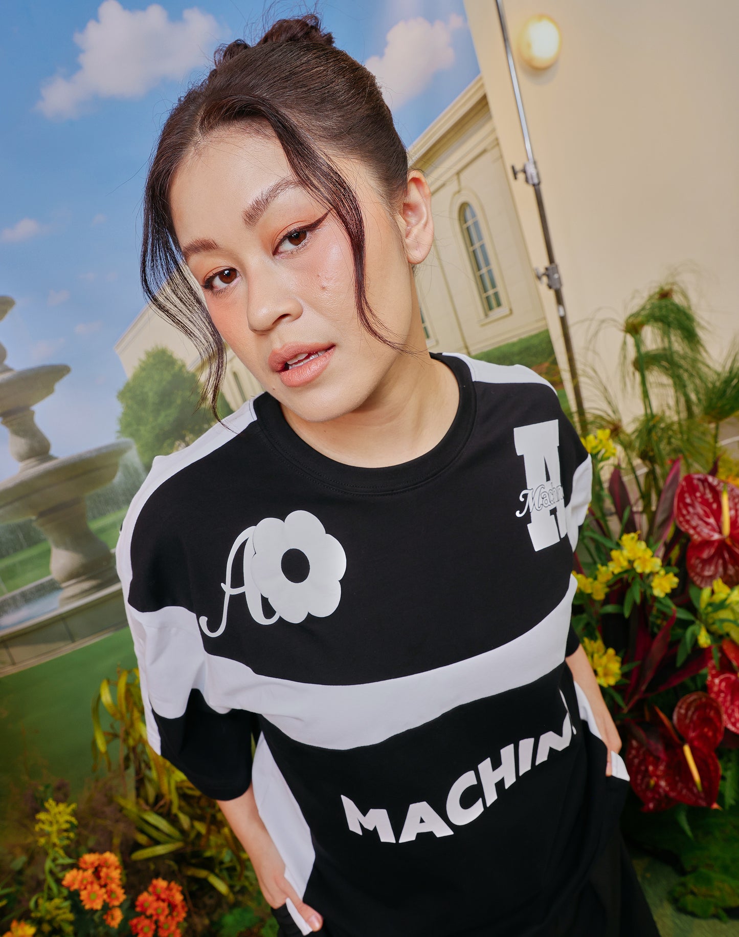 AslyxMachino Fleur Short Sleeve in Black