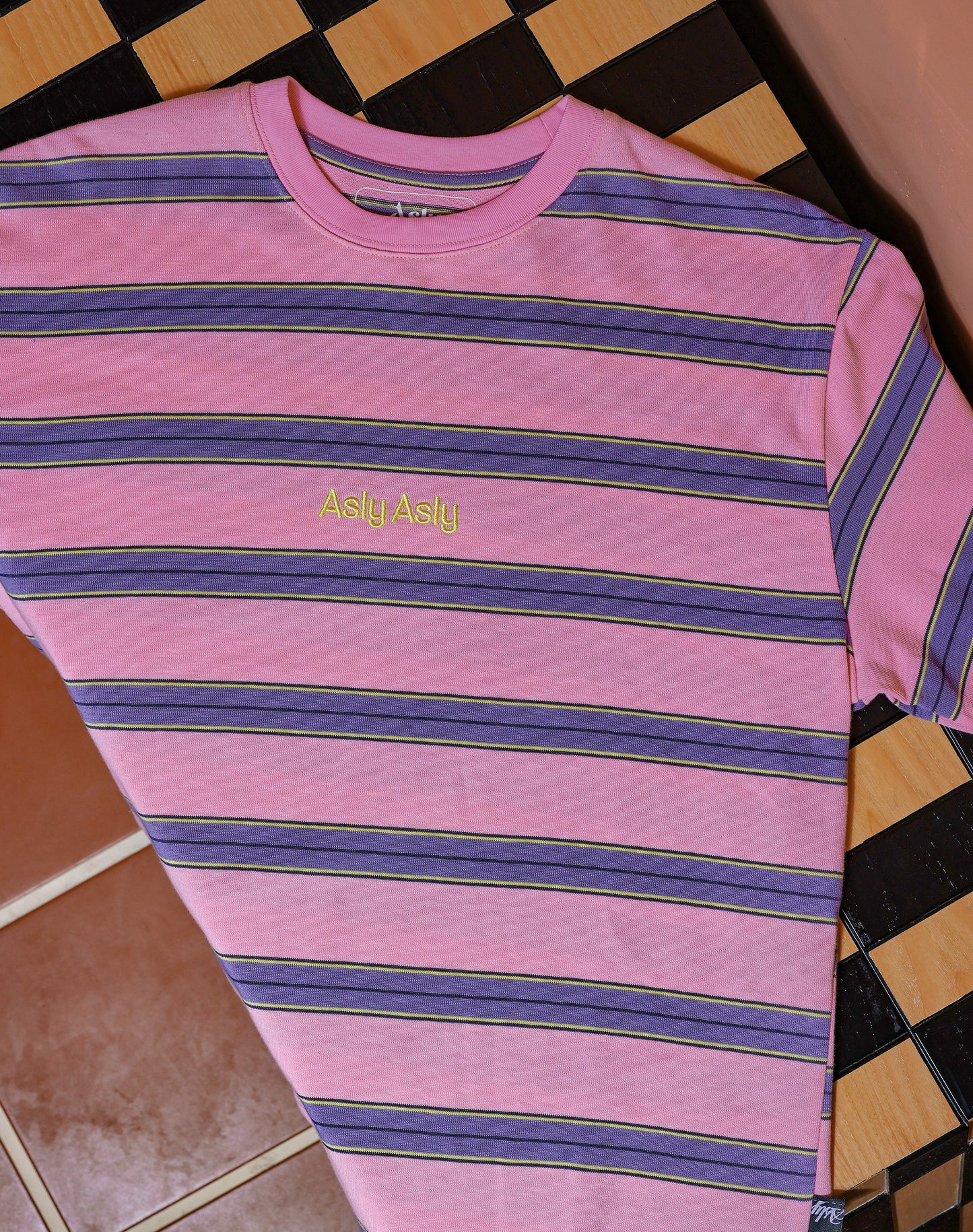 “Basics” Stripes In Pink Long Sleeve