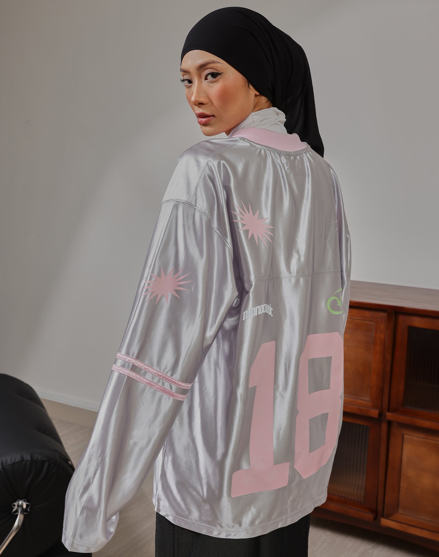 Cosmic Jersey In Space Grey Long Sleeve