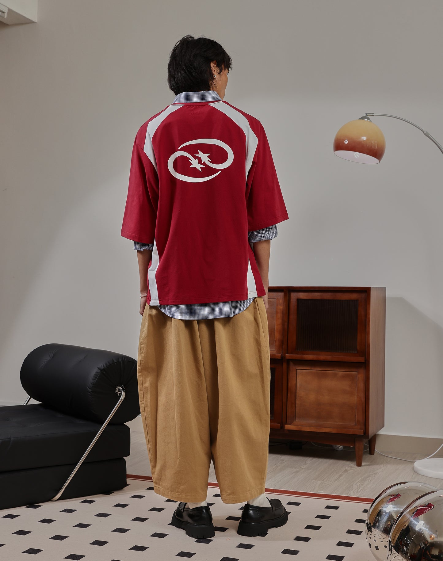 Cosmic Ray In Burgundy Short Sleeve