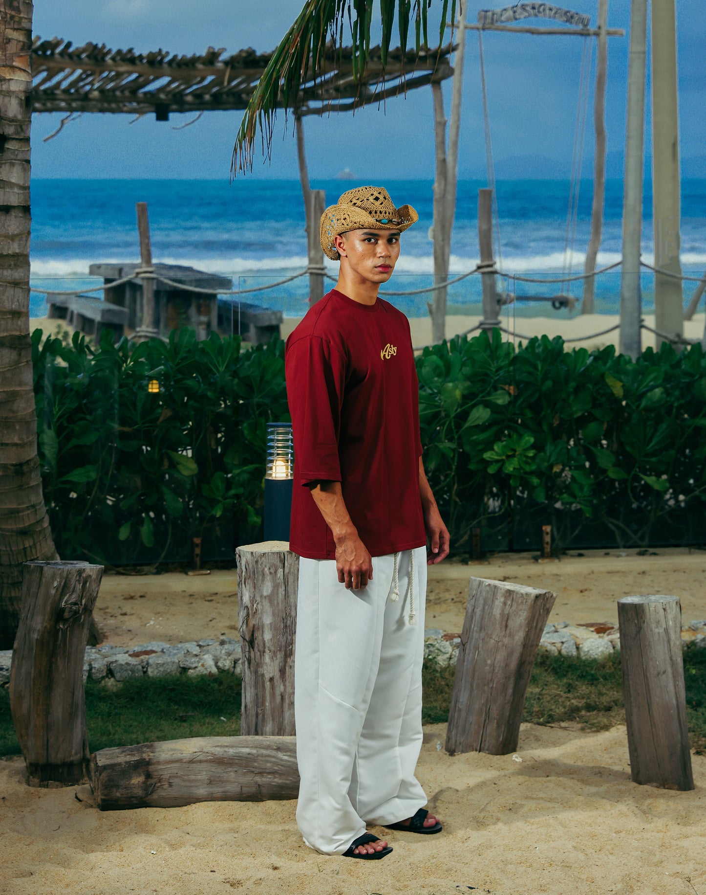 Asly Resort Amber Sand in Short Sleeve