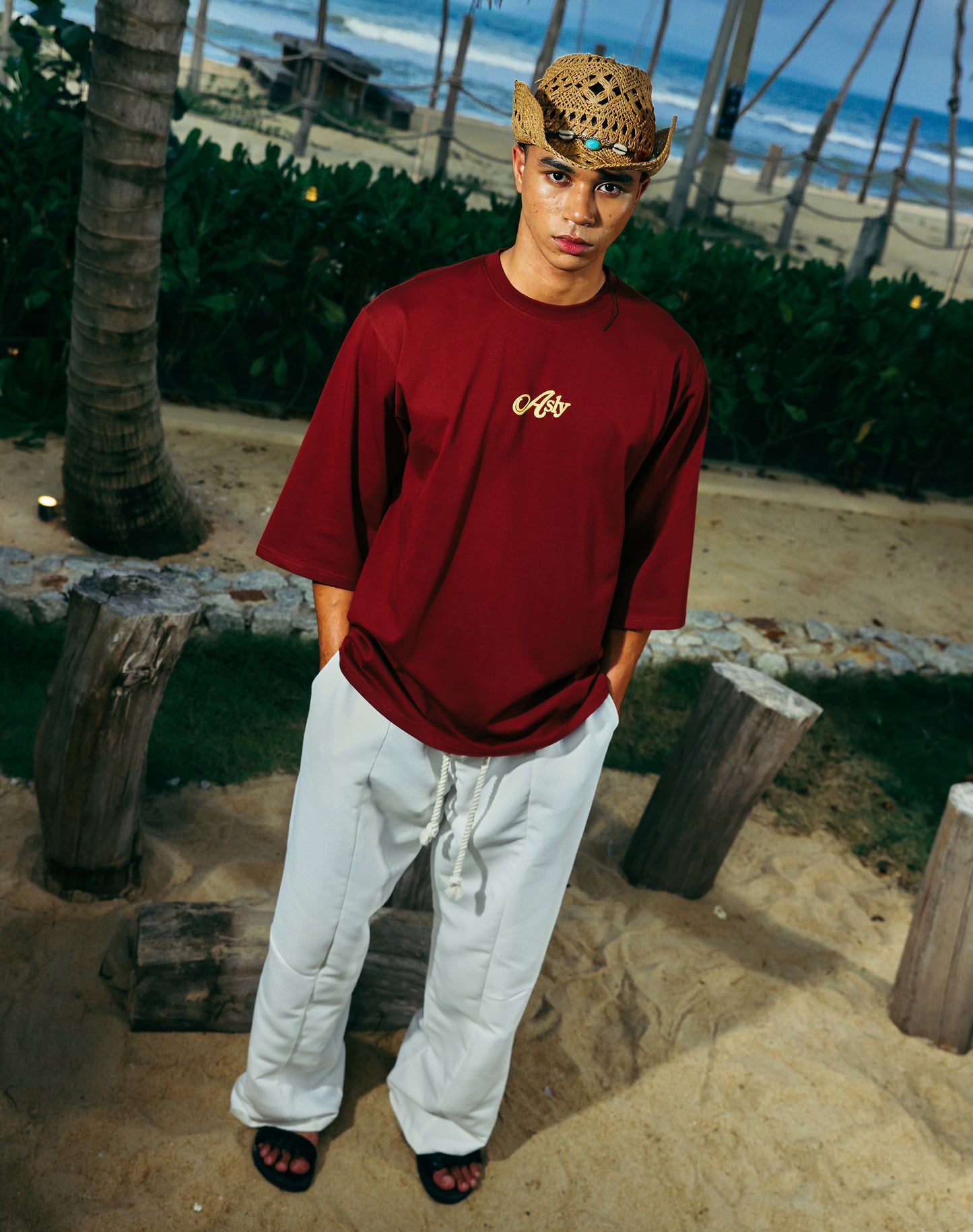 Asly Resort Amber Sand in Short Sleeve