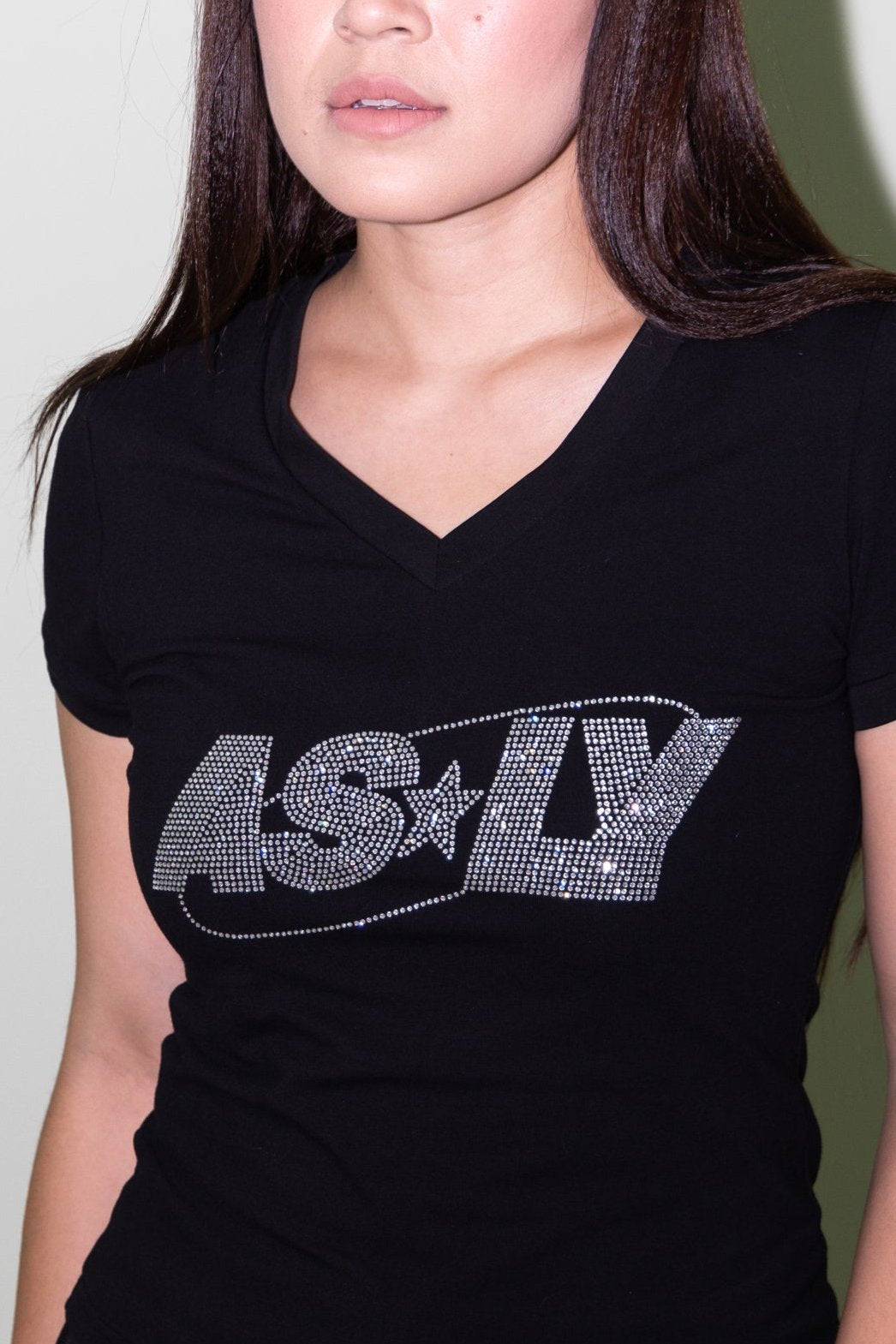 Asly Baby Tee Black