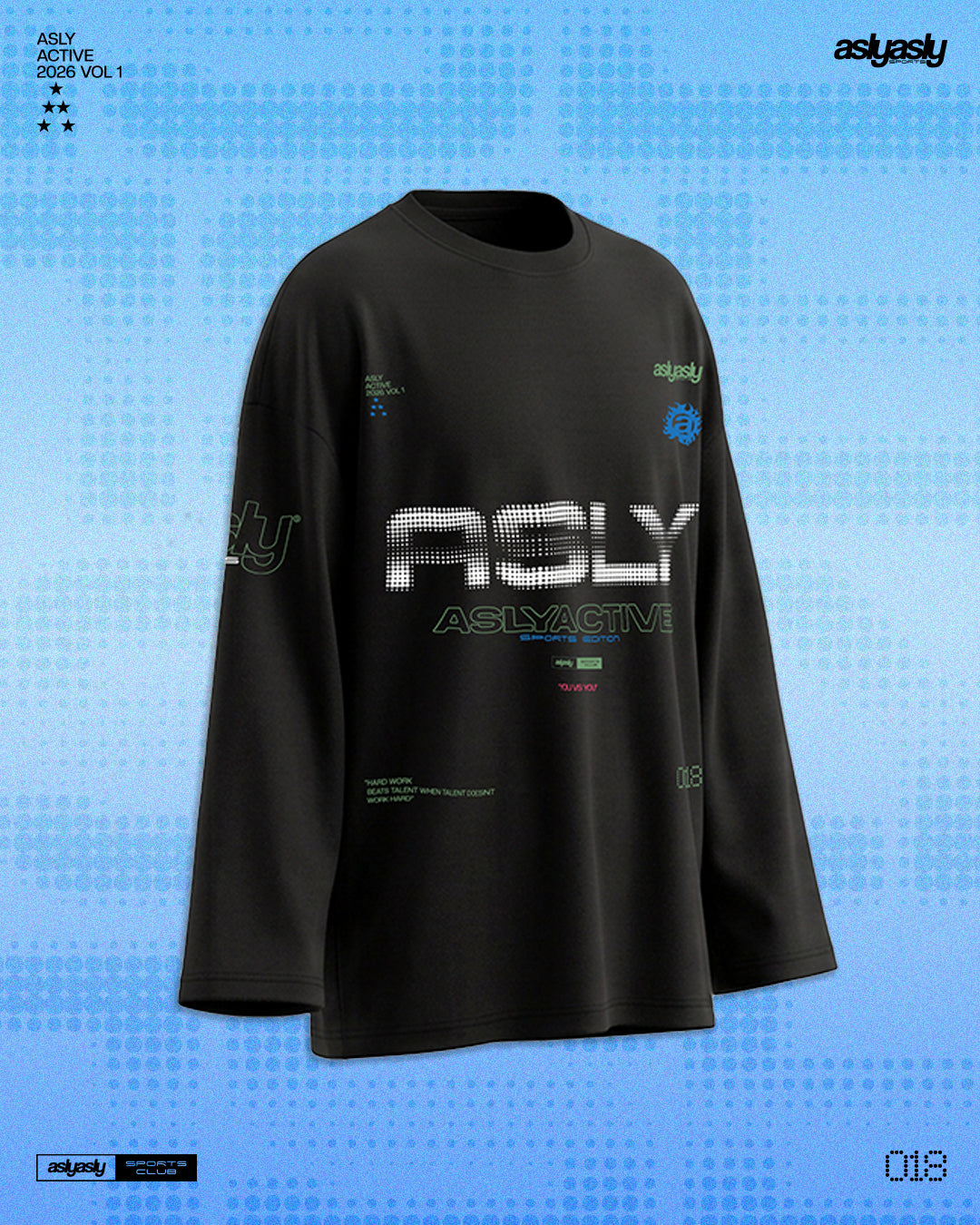 Asly Active Black in Long Sleeve