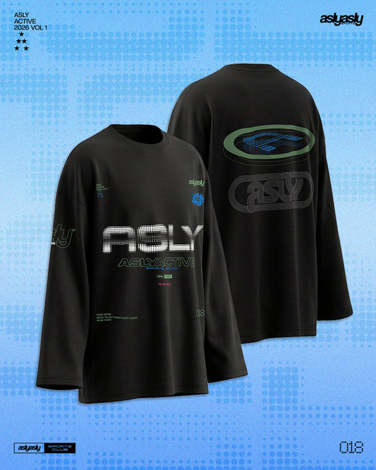 Asly Active Black in Long Sleeve