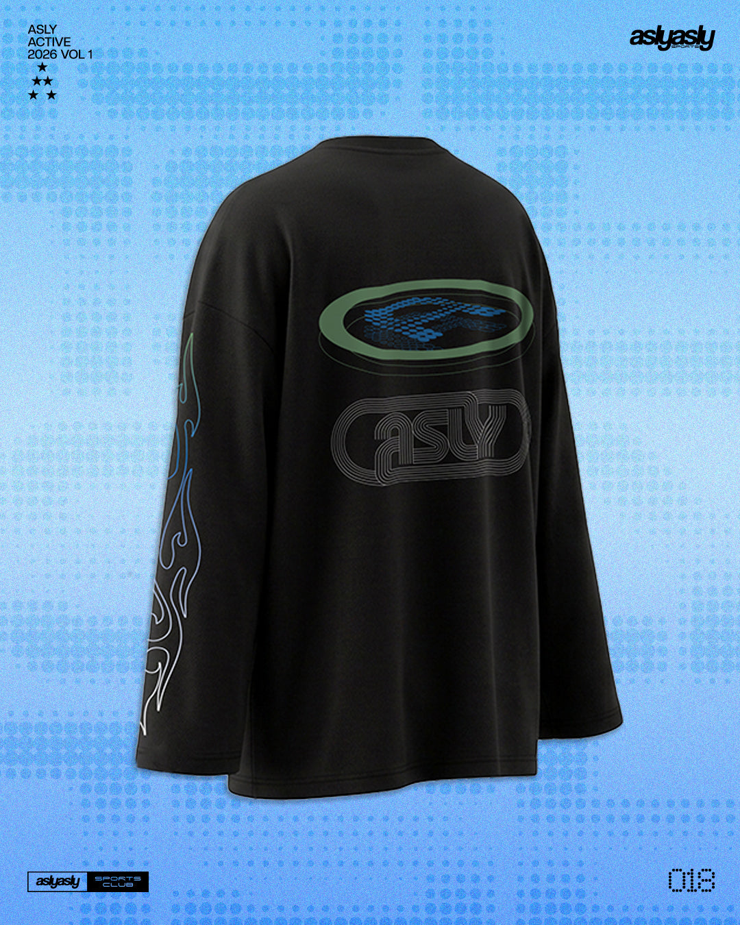 Asly Active Black in Long Sleeve