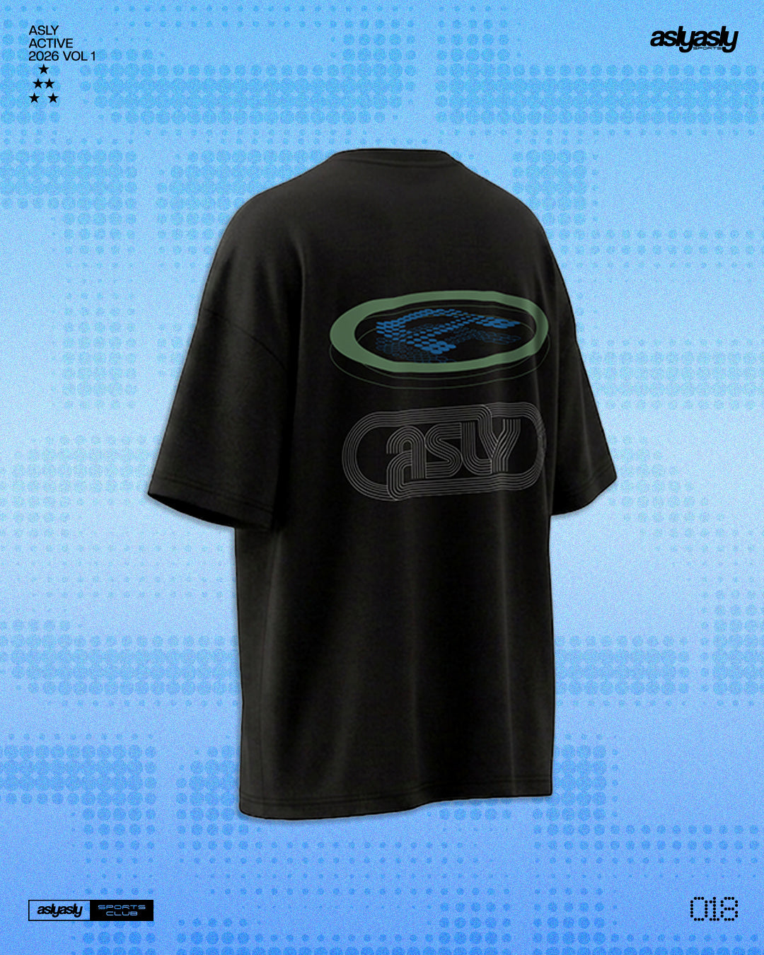 Asly Active Black in Short Sleeve