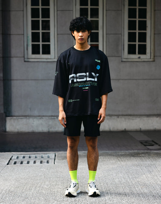 Asly Active Black in Short Sleeve