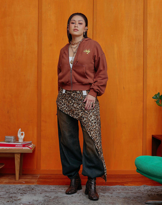 Asly Aura Hoodie in Brown