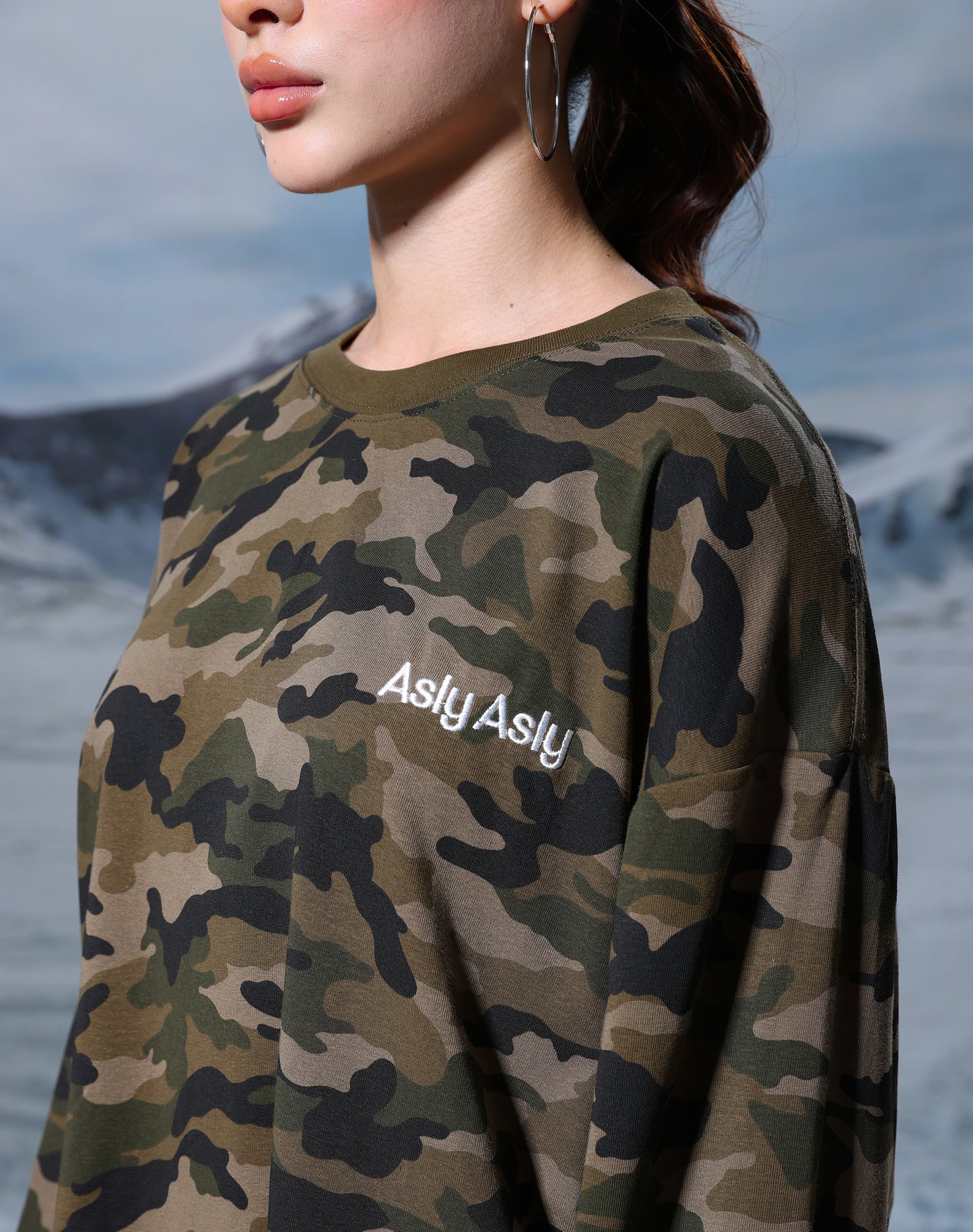 “Basic” Camou In Brown Long Sleeve