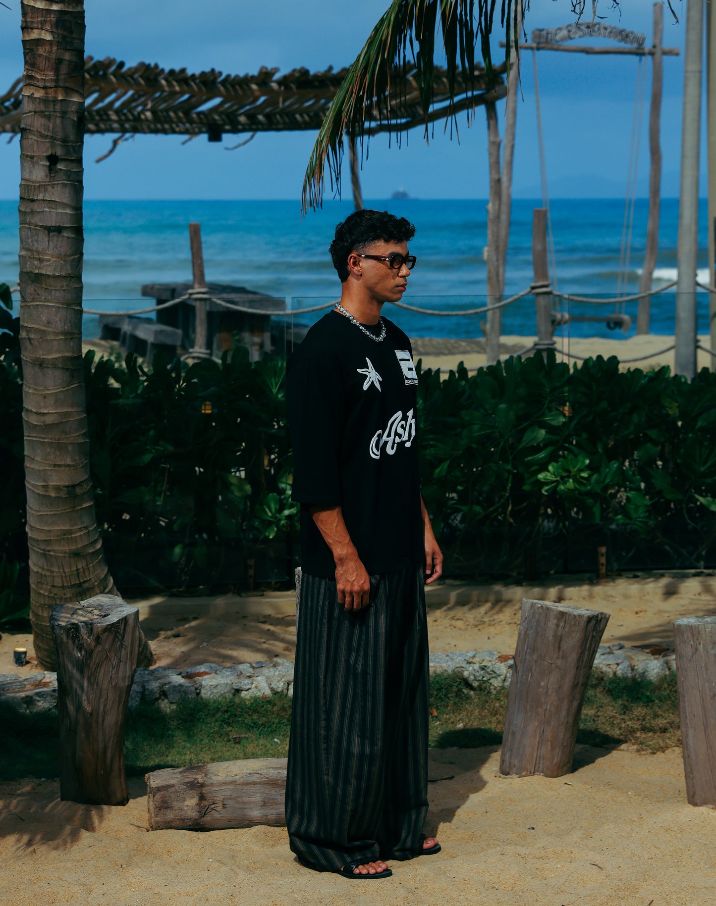 Asly Resort Coastal Noir in Short Sleeve