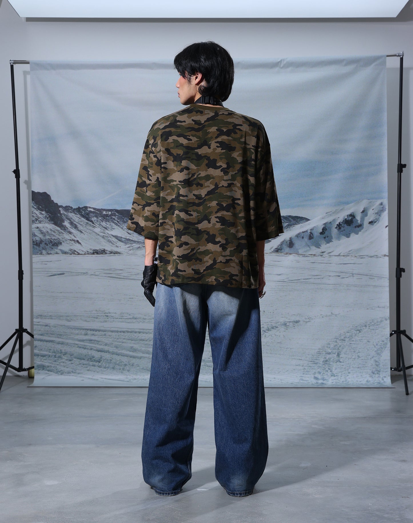 “Basic” Camou In Brown Short Sleeve