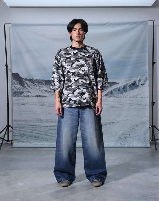 “Basic” Camou In Grey Short Sleeve