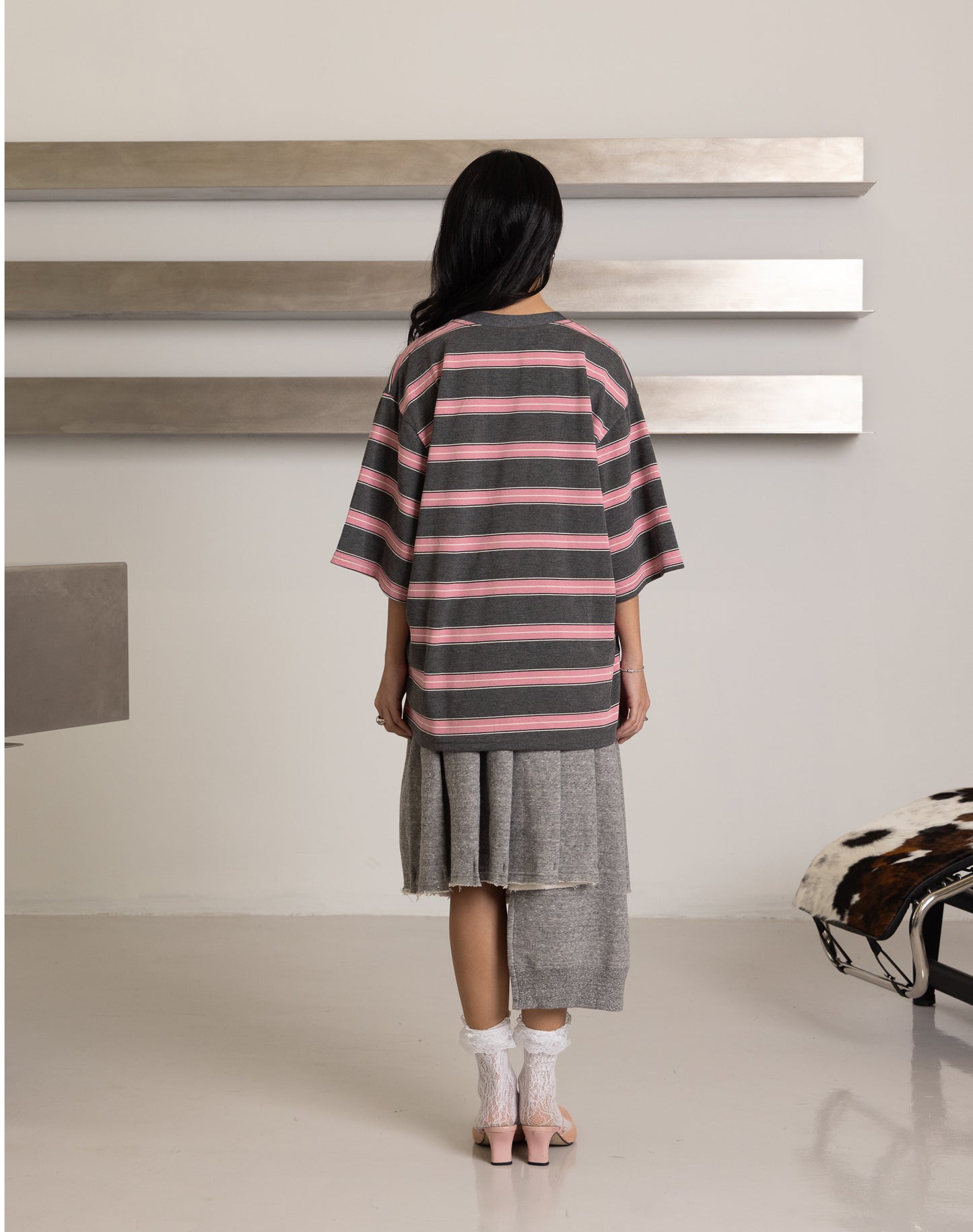 Asly X Velvet Vanity Stripes in Short Sleeve