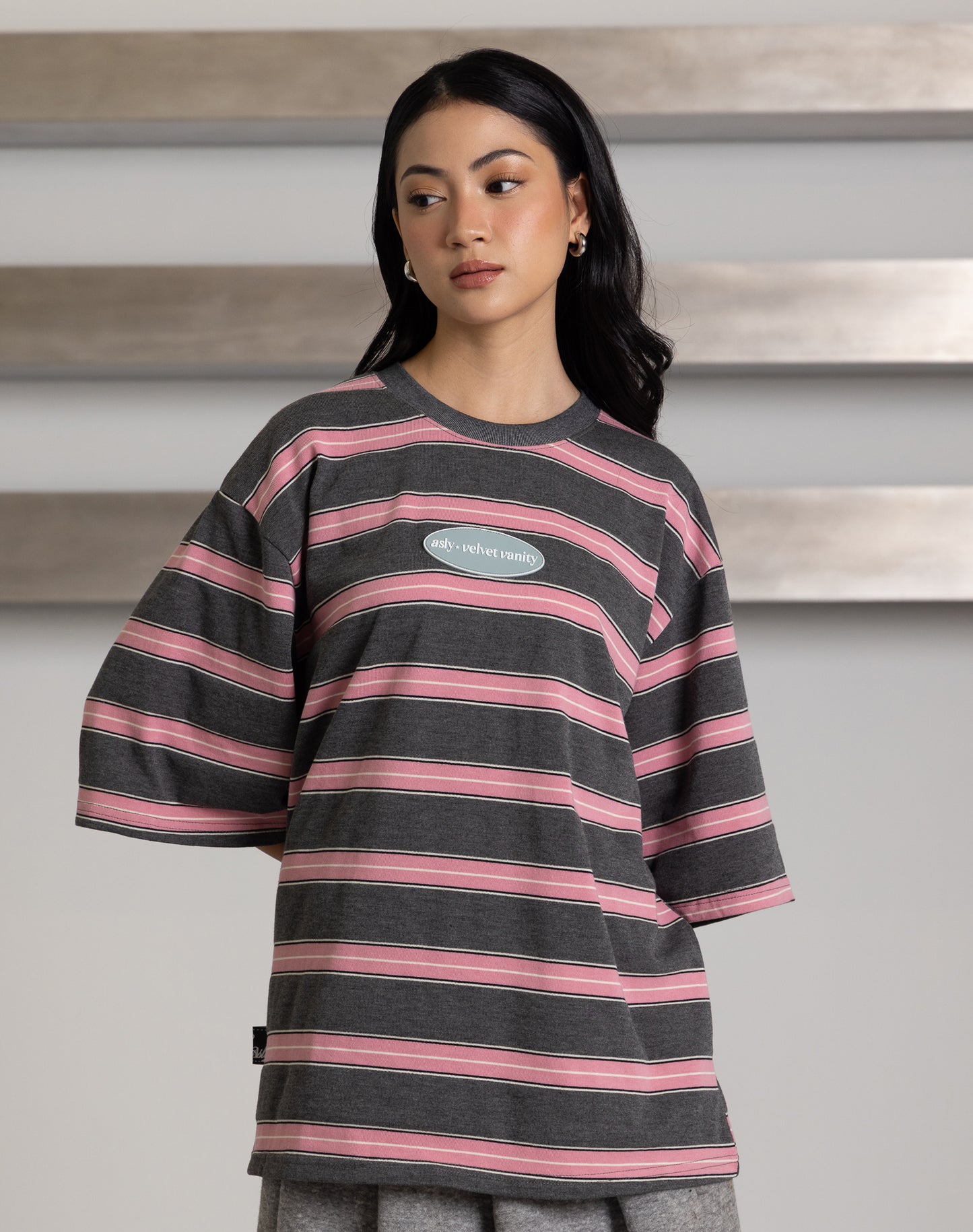 Asly X Velvet Vanity Stripes in Short Sleeve