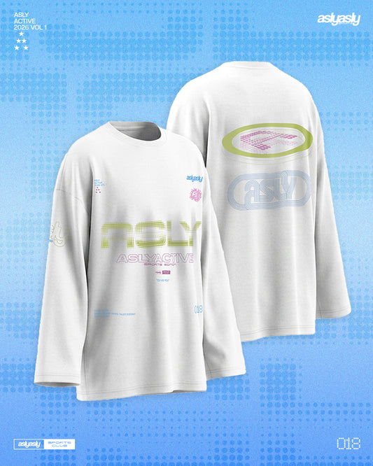 Asly Active White in Long Sleeve