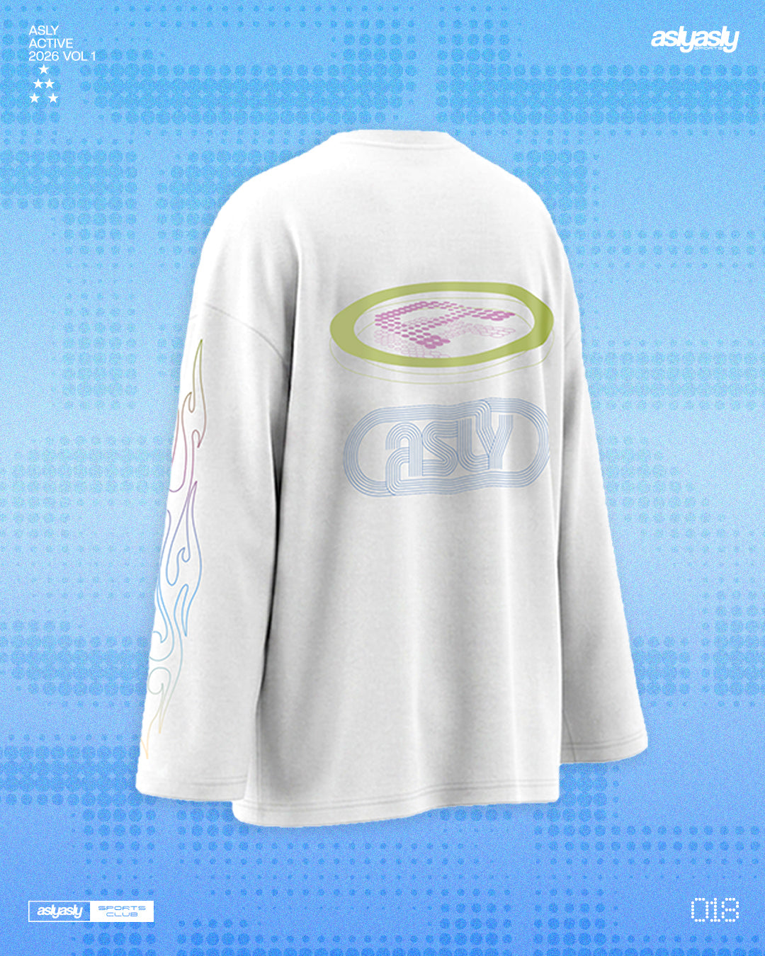 Asly Active White in Long Sleeve