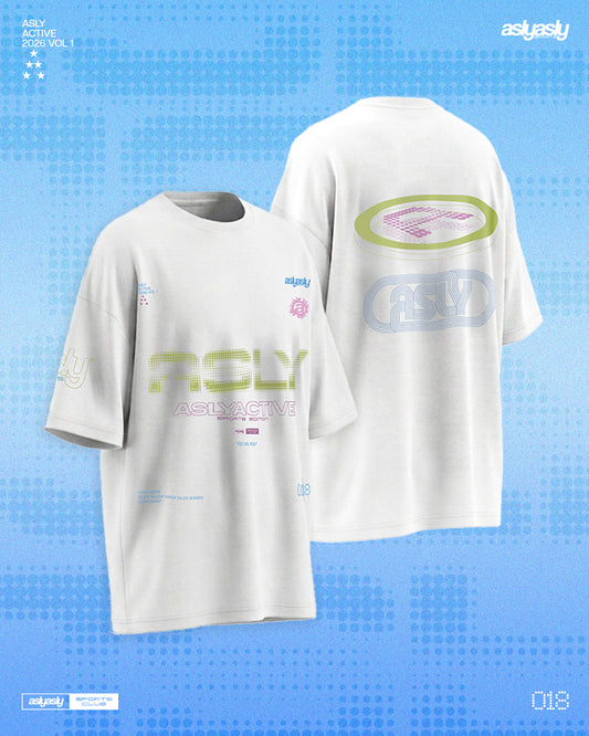 Asly Active White in Short Sleeve