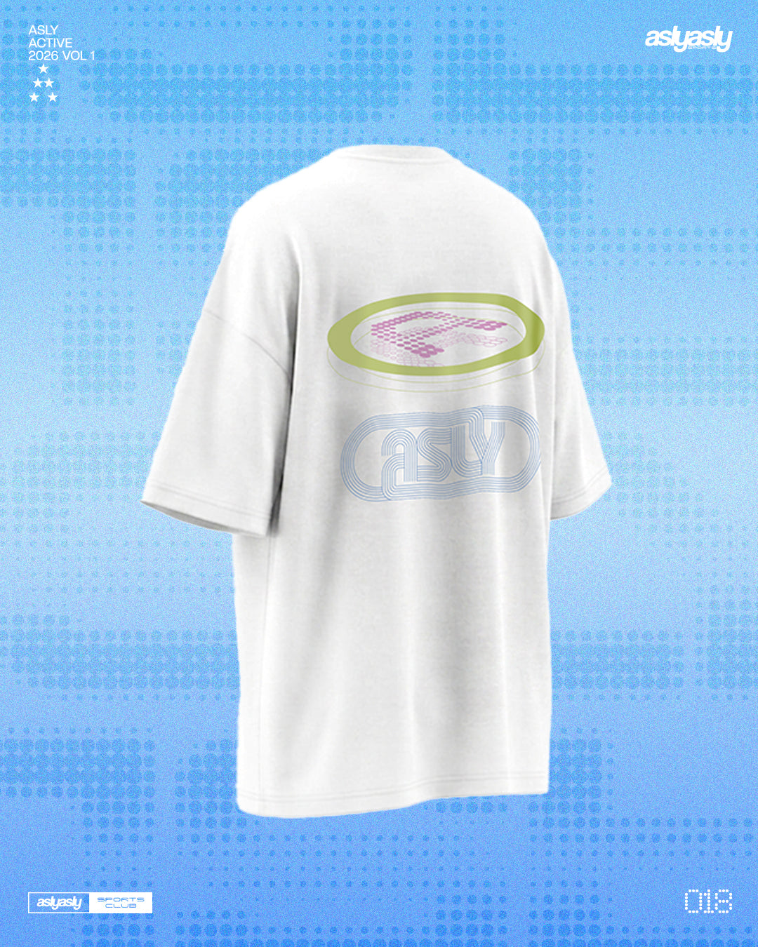 Asly Active White in Short Sleeve