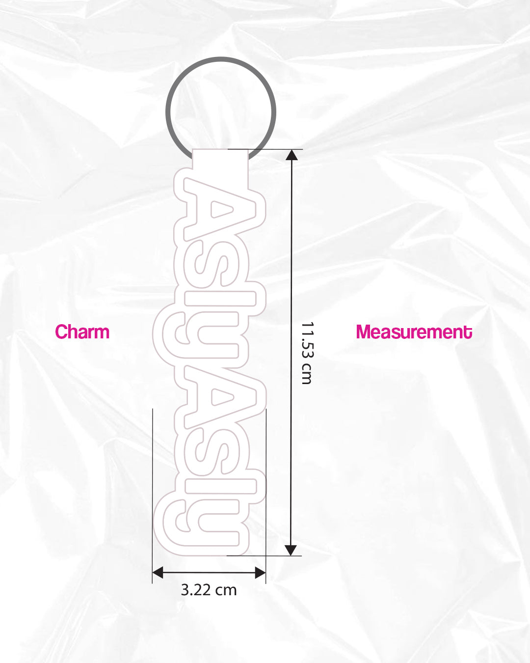 “Basics” Keychain Charm